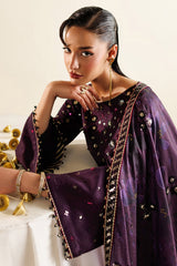 EMBROIDERED RAW SILK UR-7063