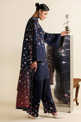 EMBROIDERED RAW SILK UR-7064
