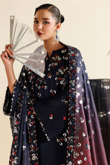 EMBROIDERED RAW SILK UR-7064