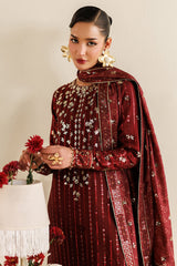 EMBROIDERED RAW SILK UR-7070