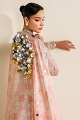 EMBROIDERED RAW SILK UR-7067