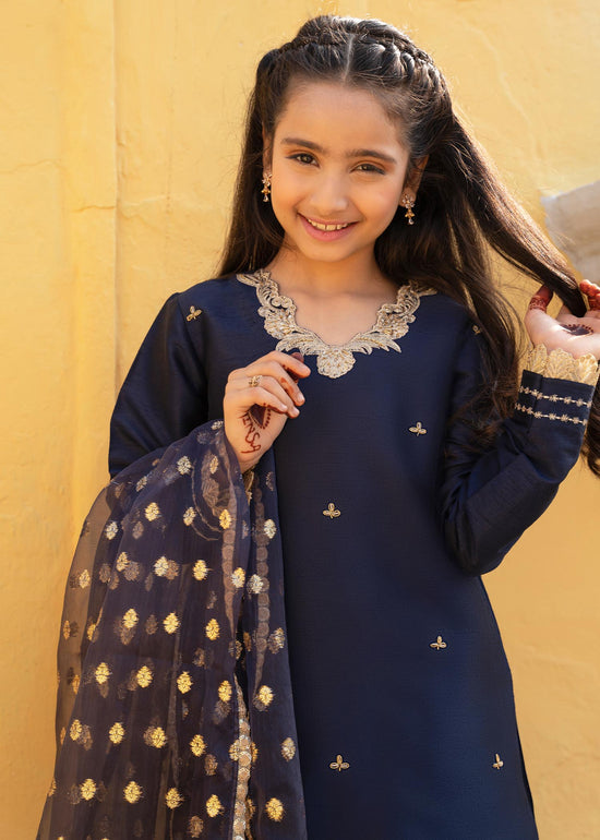 RANG-E-HAYA - SANDALI NAVY BLUE KIDS