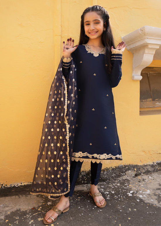 RANG-E-HAYA - SANDALI NAVY BLUE KIDS