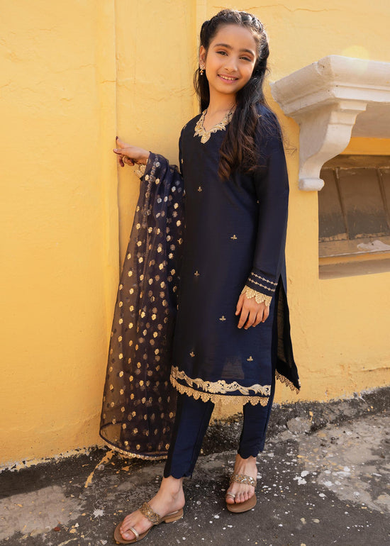 RANG-E-HAYA - SANDALI NAVY BLUE KIDS