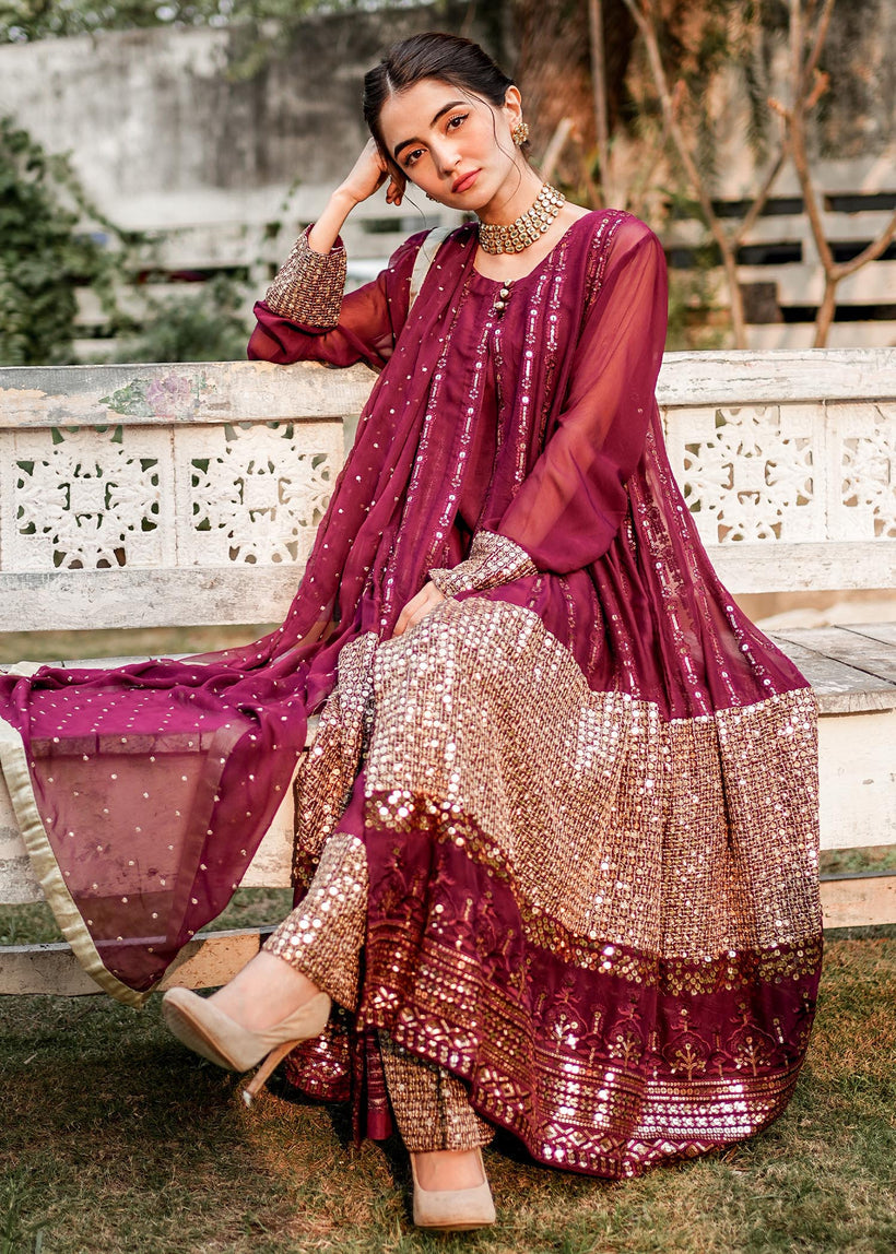 RANG-E-HAYA - ANCHAL (PLUM)
