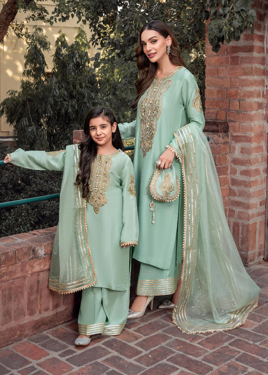 RANG-E-HAYA - ZAREEN MINT GREEN KIDS