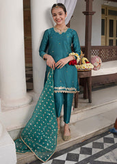 RANG-E-HAYA - SANDALI TEAL BLUE KIDS