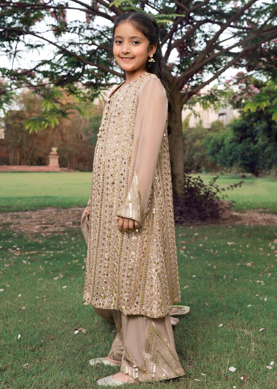 RANG-E-HAYA - UFAQ CLAY BEIGE KIDS