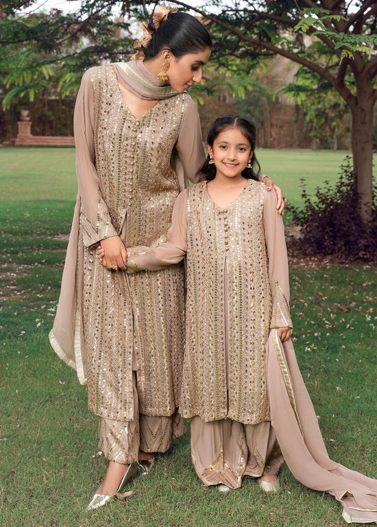 RANG-E-HAYA - UFAQ CLAY BEIGE KIDS