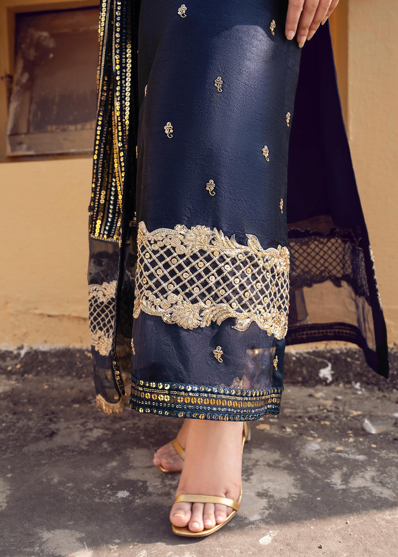 RANG-E-HAYA - SANDALI (NAVY BLUE)