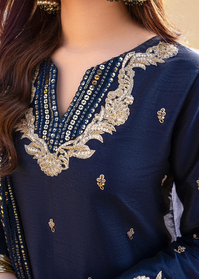 RANG-E-HAYA - SANDALI (NAVY BLUE)