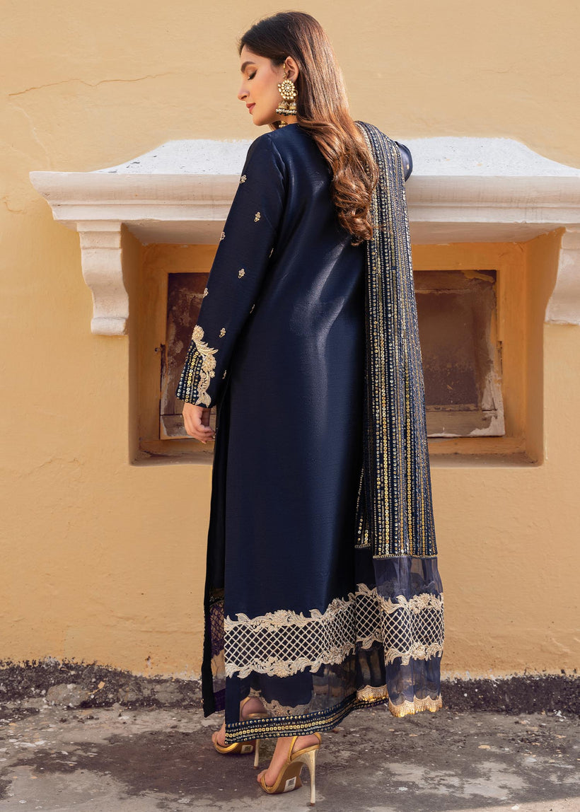 RANG-E-HAYA - SANDALI (NAVY BLUE)