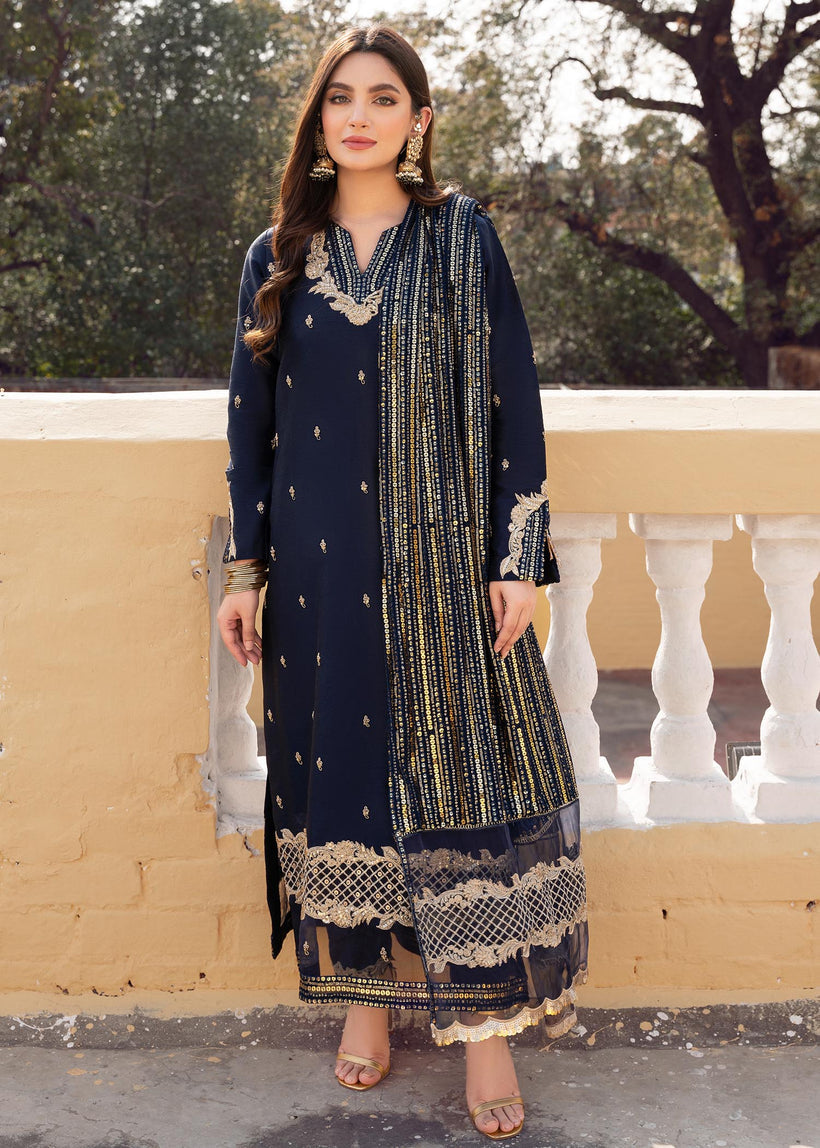 RANG-E-HAYA - SANDALI (NAVY BLUE)