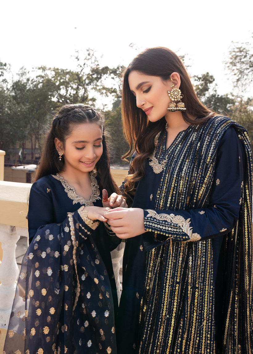 RANG-E-HAYA - SANDALI (NAVY BLUE)