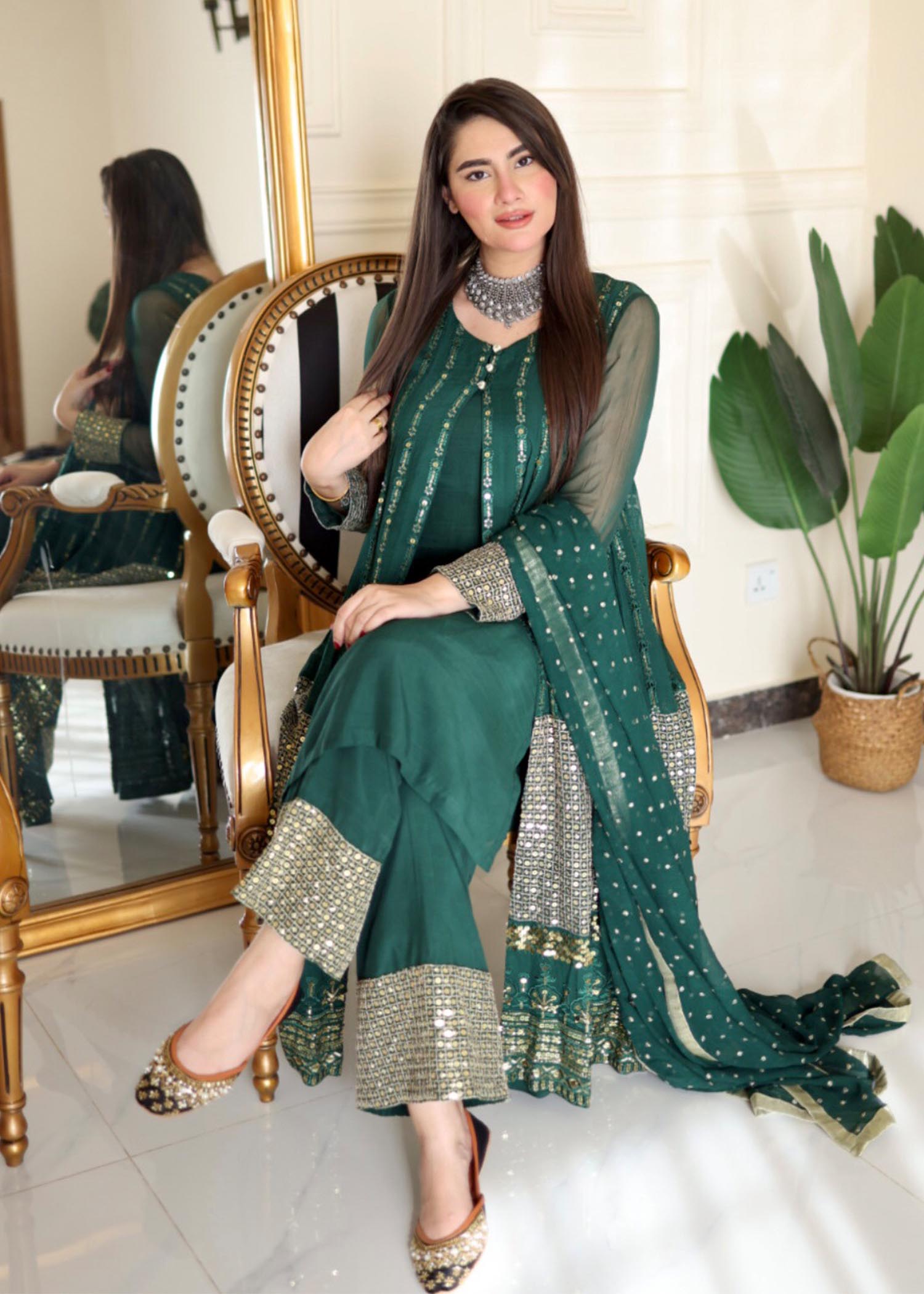 RANG-E-HAYA - ANCHAL (BOTTLE GREEN)