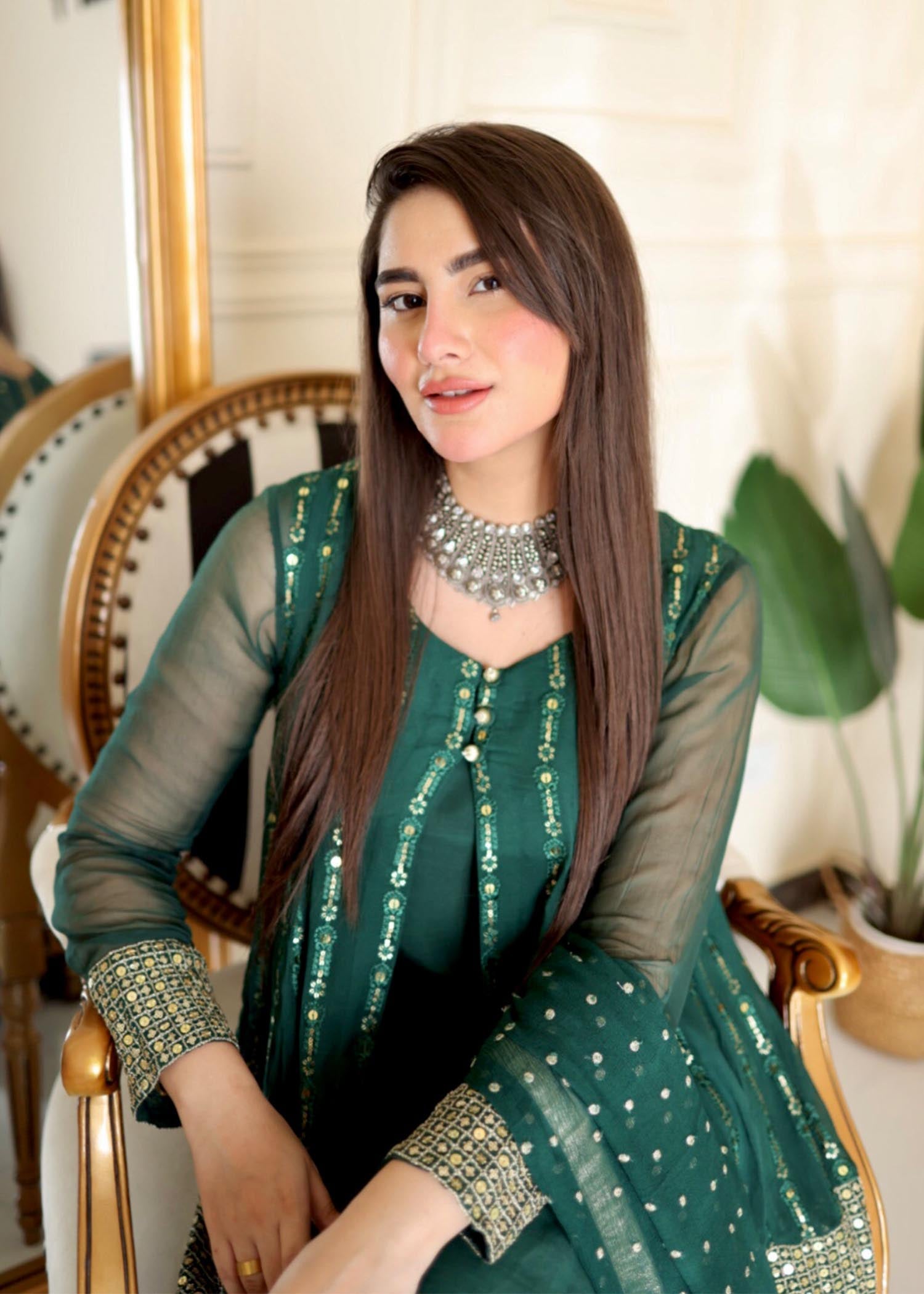 RANG-E-HAYA - ANCHAL (BOTTLE GREEN)