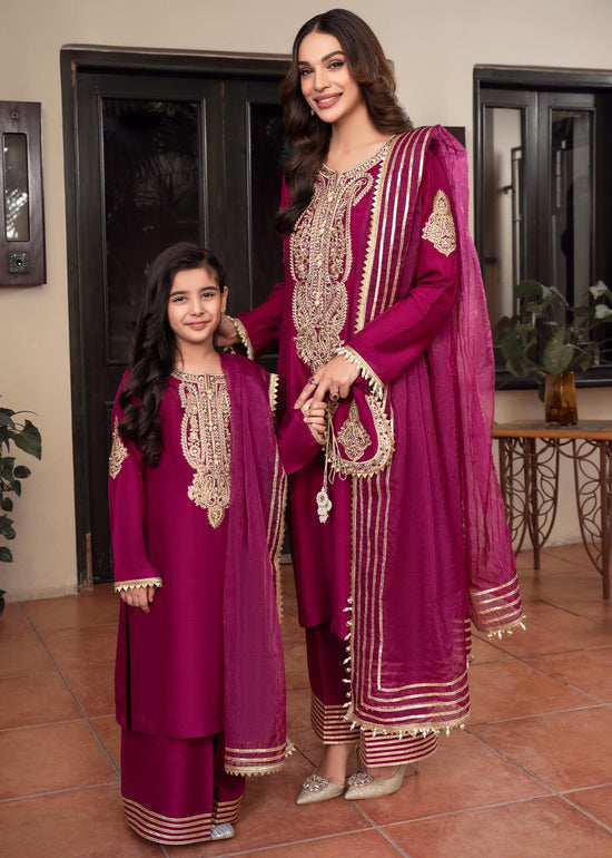 RANG-E-HAYA - ZAREEN MAGENTA KIDS