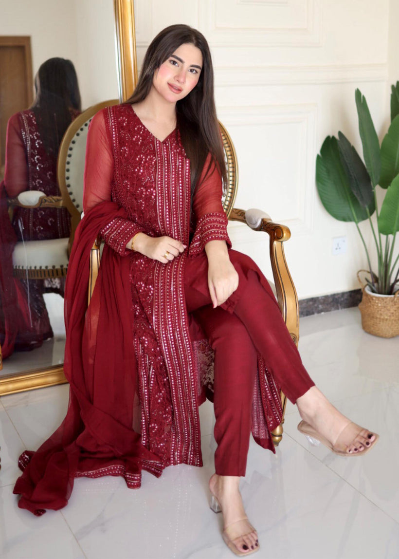 RANG-E-HAYA - HOOR (MAROON)