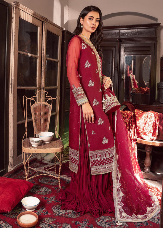 RANG-E-HAYA - JASHN (MELBERRY MAROON)