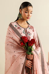 EMBROIDERED RAW SILK UR-7071