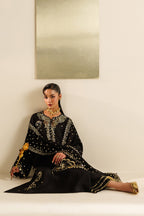 EMBROIDERED RAW SILK UR-7065