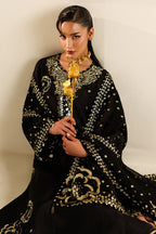 EMBROIDERED RAW SILK UR-7065