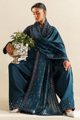 EMBROIDERED RAW SILK UR-7062