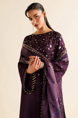 EMBROIDERED RAW SILK UR-7063