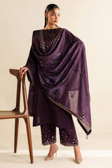 EMBROIDERED RAW SILK UR-7063