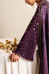EMBROIDERED RAW SILK UR-7063