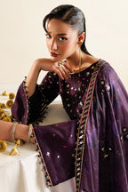 EMBROIDERED RAW SILK UR-7063