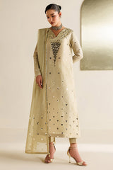 EMBROIDERED RAW SILK UR-7072