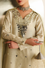 EMBROIDERED RAW SILK UR-7072