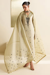 EMBROIDERED RAW SILK UR-7072