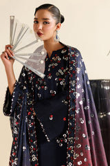 EMBROIDERED RAW SILK UR-7064