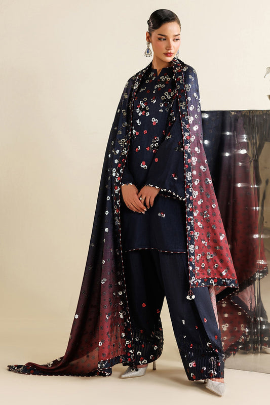 EMBROIDERED RAW SILK UR-7064