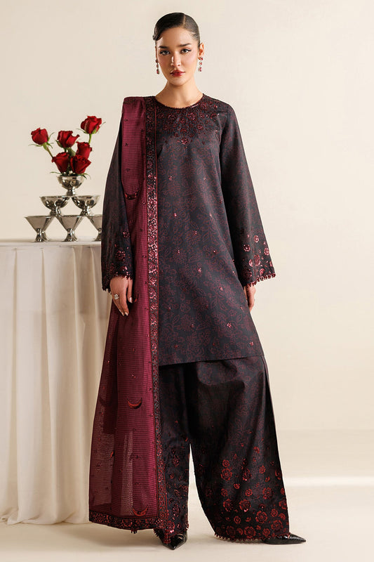 EMBROIDERED RAW SILK UR-7068