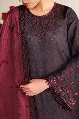 EMBROIDERED RAW SILK UR-7068