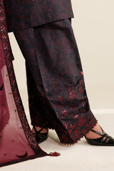 EMBROIDERED RAW SILK UR-7068