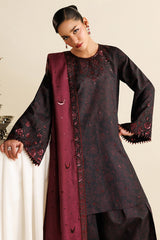 EMBROIDERED RAW SILK UR-7068
