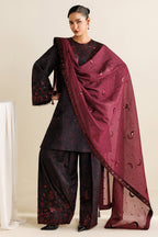 EMBROIDERED RAW SILK UR-7068