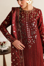 EMBROIDERED RAW SILK UR-7070