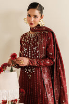 EMBROIDERED RAW SILK UR-7070
