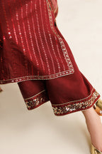 EMBROIDERED RAW SILK UR-7070