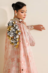 EMBROIDERED RAW SILK UR-7067