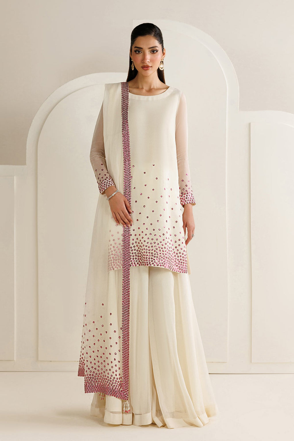 EMBROIDERED CHIFFON UC-3134