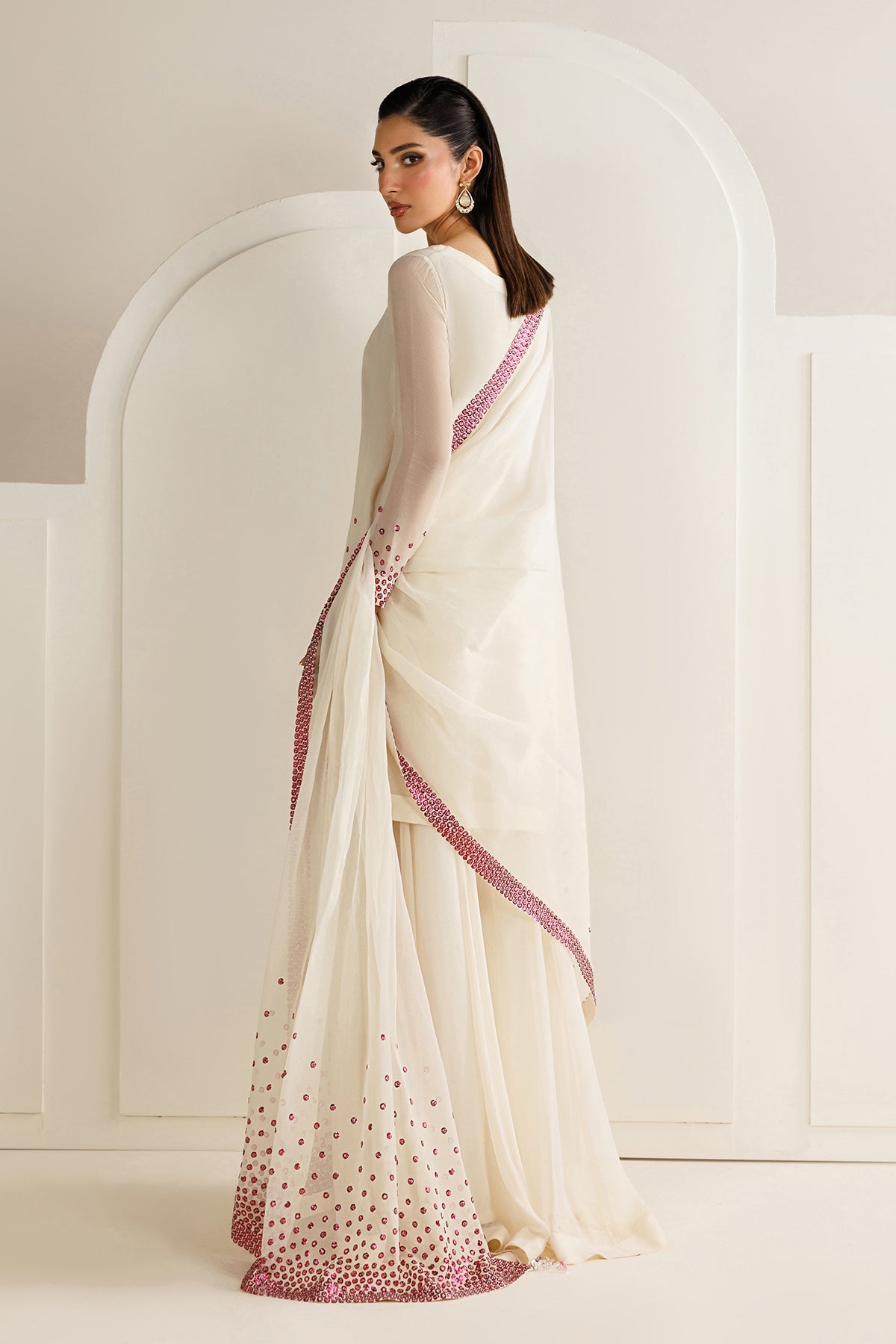 EMBROIDERED CHIFFON UC-3134