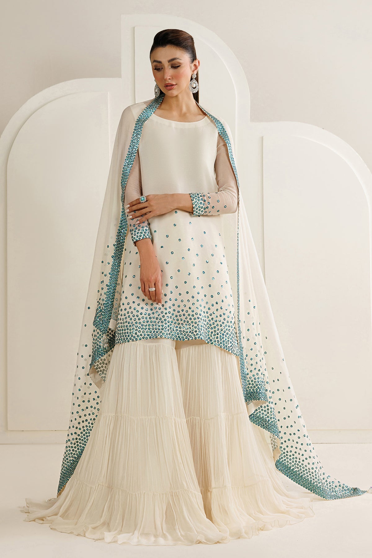 EMBROIDERED CHIFFON UC-3133