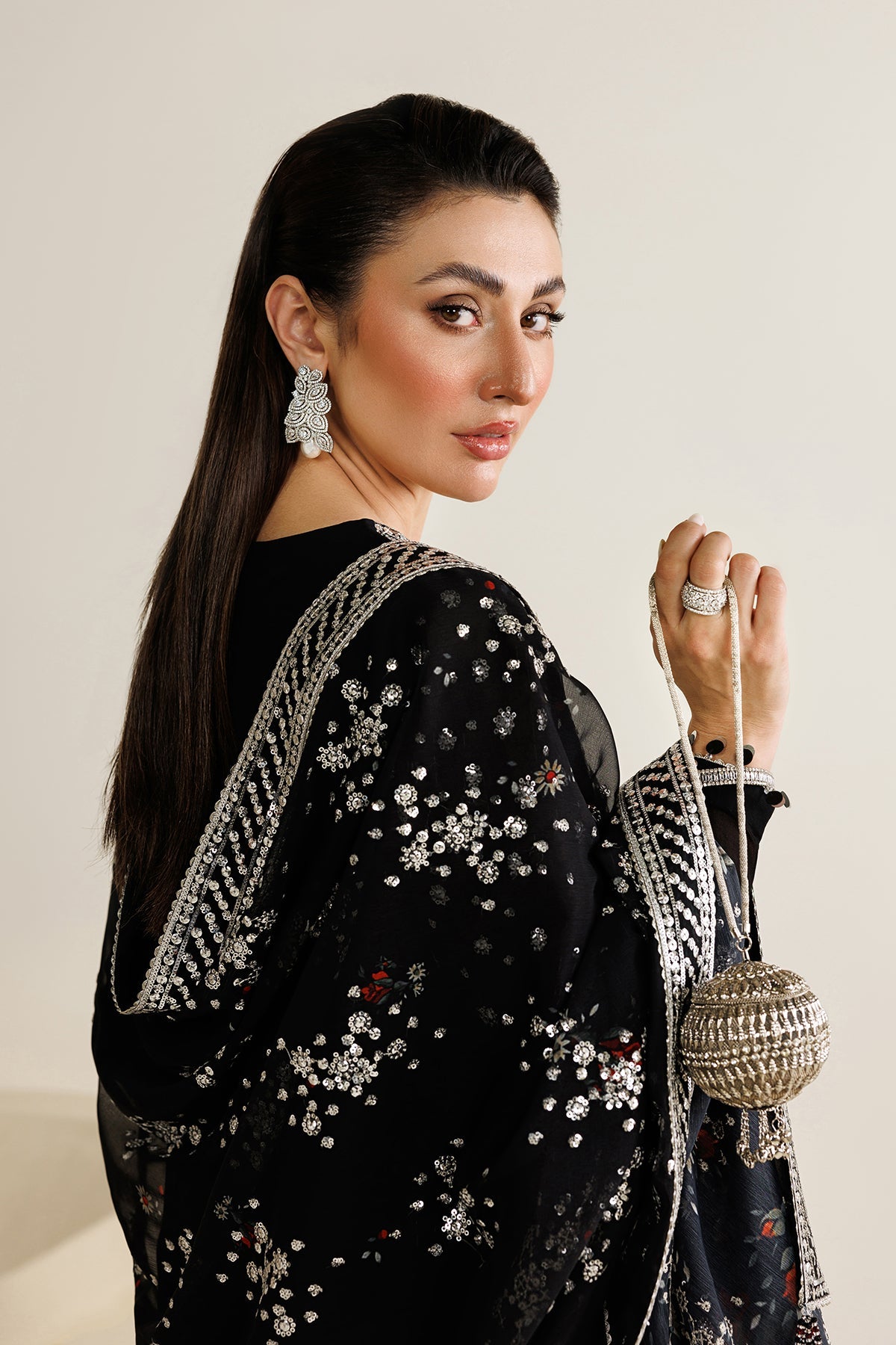 EMBROIDERED CHIFFON UC-3127