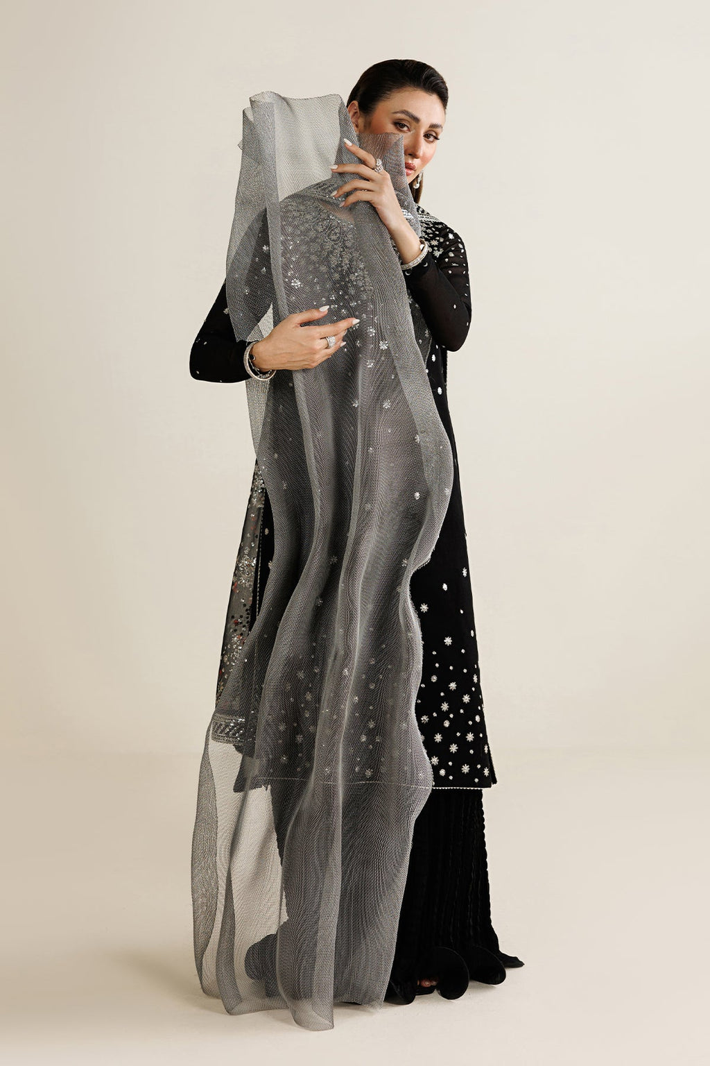EMBROIDERED CHIFFON UC-3127